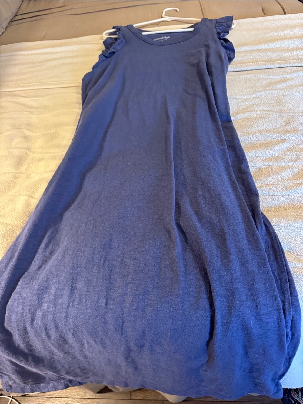 Universal Thread Blue Maxi Dress with Ruffle Sleeves